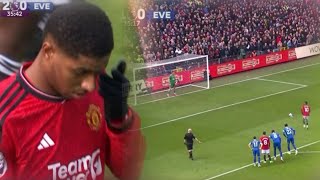 Marcus Rashford Penalty Goal vs Everton  Man United vs Everton [upl. by Hedve]