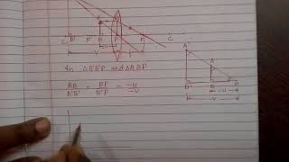 Physics  Lens formula for convex lens forming virtual image [upl. by Glennon]