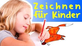 Zeichnen für Kinder – Malen auf einfache Weise lernen [upl. by Menell220]