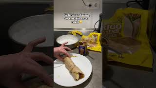 Tortilha com doce de leite banana e coco ralado na air fryer receitas portugal rap10 [upl. by Schurman]