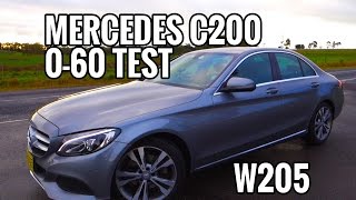 Mercedes Benz C200 W205 060 0100 Acceleration Times Review EP4 [upl. by Colb429]