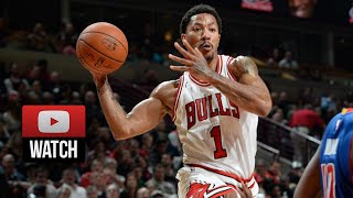 Derrick Rose Full Highlights vs Pistons 20141110  24 Pts 7 Ast Looks Great [upl. by Kamila]