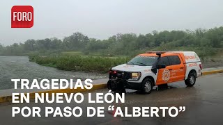 Alberto azota con fuerza Nuevo León  Las Noticias [upl. by Dacia]