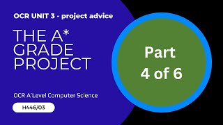 4 OCR A Level  Unit 3  The A star grade project [upl. by Anayi526]