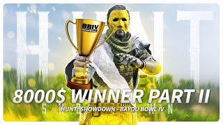 Winning The 8000 Dollar Hunt Tournament Bayou Bowl IV  PART 2 [upl. by Alikahs942]