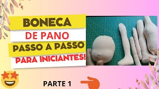 BONECA DE PANO PASSO A PASSO PARA INICIANTES [upl. by Pas]