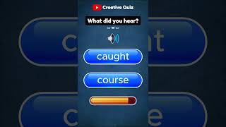 Guess The Correct Word By Pronunciation 4  English Test short [upl. by Jacki]