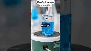 MacConkey agar preparation composition of agar  lab practical microbiologyshortsviralvideomlt [upl. by Enelav]