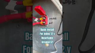 12 volt inline auto resetting circuit breaker installation [upl. by Dibbell478]