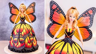 ðŸ¦‹ BUTTERFLY Barbie CAKE ðŸ¦‹ Not easy but so ð“‘ð“®ð“ªð“¾ð“½ð“²ð“¯ð“¾ð“µ ðŸ˜ [upl. by Zoha]