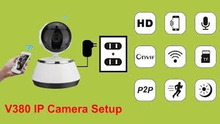 V380 IP Camera Setup Without WiFi [upl. by Alahc]