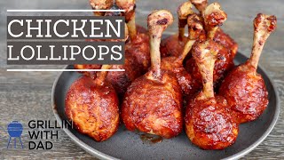 CHICKEN LOLLIPOPS by GRILLIN WITH DAD [upl. by Novyert]