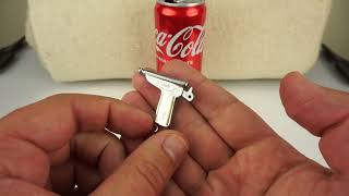 KOBOLT 2mm Pinfire Gun Pearl vs Coca Cola can [upl. by Tenaej]