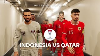 GAMEPLAY TIMNAS INDONESIA vs QATAR  PIALA ASIA U23 2024  REALFACE TIMNAS UPDATE  PES 2024 [upl. by Calvert]