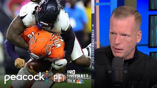 Unpacking Chicago Bears’ offensive struggles vs Houston Texans  Pro Football Talk  NFL on NBC [upl. by Atekihc]