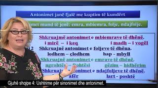 Gjuhë shqipe 4  Ushtrime për sinonimet dhe antonimet [upl. by Edrock]