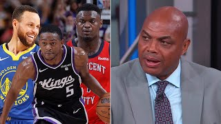 Inside the NBA reacts to Warriors amp Blazers amp Pelicans vs Kings Highlights [upl. by Anilad]