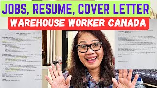 CANADA JOBS WITH RESUME amp COVER LETTER FOR WAREHOUSE WORKERS IN CANADA warehouseworker canada [upl. by Hcire]