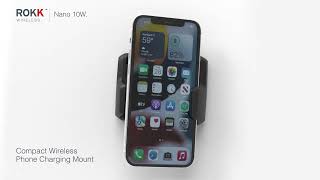 Scanstrut ROKK Wireless Nano 10W Wireless phone charging mount [upl. by Maddeu]