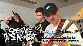 Seeking Out September  The Soco It’s Sacred  Live from Catasauqua PA 61723 [upl. by Berriman615]