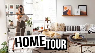 HOUSE TOUR 🌿 p a r t 1 Earthy Neutral Boho Style 🌲 Karissa Pukas HOME [upl. by Danieu]