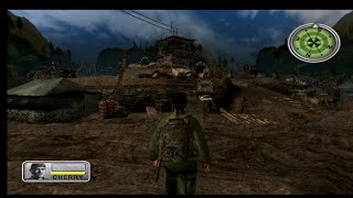 Conflict Vietnam  PS2  Mission 1  Ghost Town SemiBlind Hard Difficulty [upl. by Akilak]