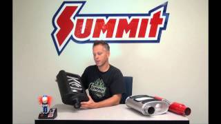 Chambered Turbo and Glasspack Muffler  Summit Racing Quick Flicks [upl. by Wojcik137]