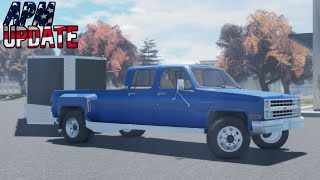 APM Update Review Revamped Pickup Enclosed Trailers amp More  Roblox American Plains Mudding [upl. by Aleda]