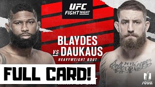 UFC Fight Night Blaydes vs Daukaus Predictions amp Full Card Betting Breakdown UFC Columbus [upl. by Deer]