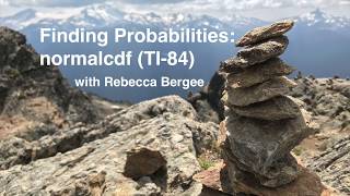 29Finding Probabilities normalcdf TI84 [upl. by Kinghorn278]