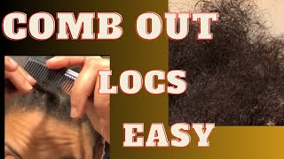 How to comb out locs [upl. by Lyrrad]