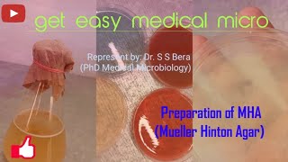 Preparation of Mueller Hinton AgarGetEasyMedicalMicro [upl. by Linsk824]