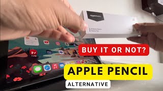 Unboxing Apple Pencil alternative  Which one to buy  features of amazon basic pencil [upl. by Suhpoelc]