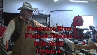 Pecatonica River Flintlock Hawken Rifle Build Update 4 Fitting the Tang [upl. by Strade]