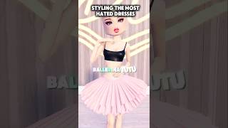 STYLING THE MOST HATED DRESSES IN DRESS TO IMPRESS roblox dti shorts trending [upl. by Woodall]