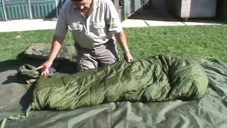 Canadian Army sleeping bag sleeping bag system [upl. by Nibur811]