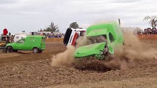 Stockcar  Rennen Steeden  Hofen Kastenwagenrennen 020918 [upl. by Lyrred823]