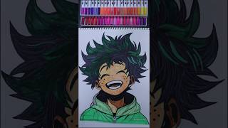 izuku midoriya drawing  My hero academia anime izukumidoriya shorts [upl. by Ramona]