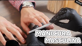 MANICURA MASCULINA PASO A PASO completo tutorial [upl. by Bergwall]