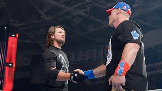 John Cena and AJ Styles meet for the very first time [upl. by Mllly]