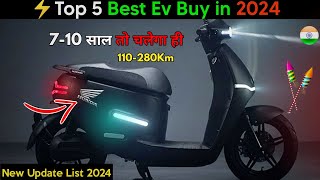 ⚡Top 5 Best Electric Scooter 2024  Best Electric Scooter 2023  New Ev 2024  Ev auto gyan [upl. by Khudari665]