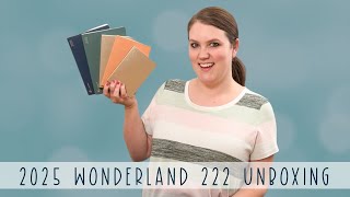 2025 Wonderland 222 Unboxing  A5 B6 A6 Stacked Unstacked Core All in One  Mandy Lynn Plans [upl. by Aneetsirk]