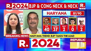 BREAKING Congress and BJP In Tight Race In Haryana  Election Results 2024 [upl. by Naras]