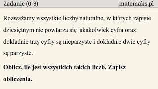 Matura rozszerzona 2024  zadanie 6  kombinatoryka [upl. by Dalila]