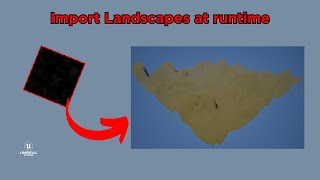 Generate Landscape from a Heightmaps at runtime in Unreal Engine [upl. by Adnema769]