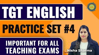 TGT ENGLISH GRAMMAR PRACTICE  4 IMP FOR ALL EXAMS BY NISHA SHARMA ACHIEVERS ACADEMY [upl. by Hctub]