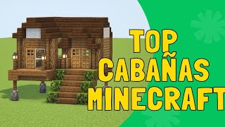 TOP CABAÑAS DE MADERA EN MINECRAFT  IDEAS [upl. by Olyhs]