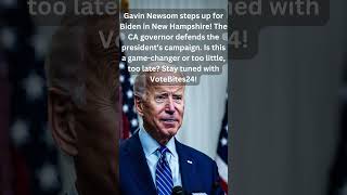 Newsom to the Rescue Bidens NH Campaign Lifeline trump biden newsom news election2024 vote [upl. by Arved]