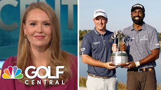 PNC Championship preview Theegala Hoge reflect on QBE Shootout  Golf Central  Golf Channel [upl. by Ateekram]