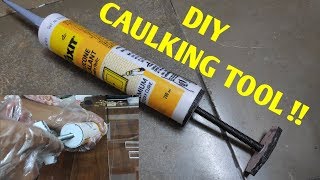 How to use silicone sealant without caulking gun DIY caulking tool [upl. by Tiler]